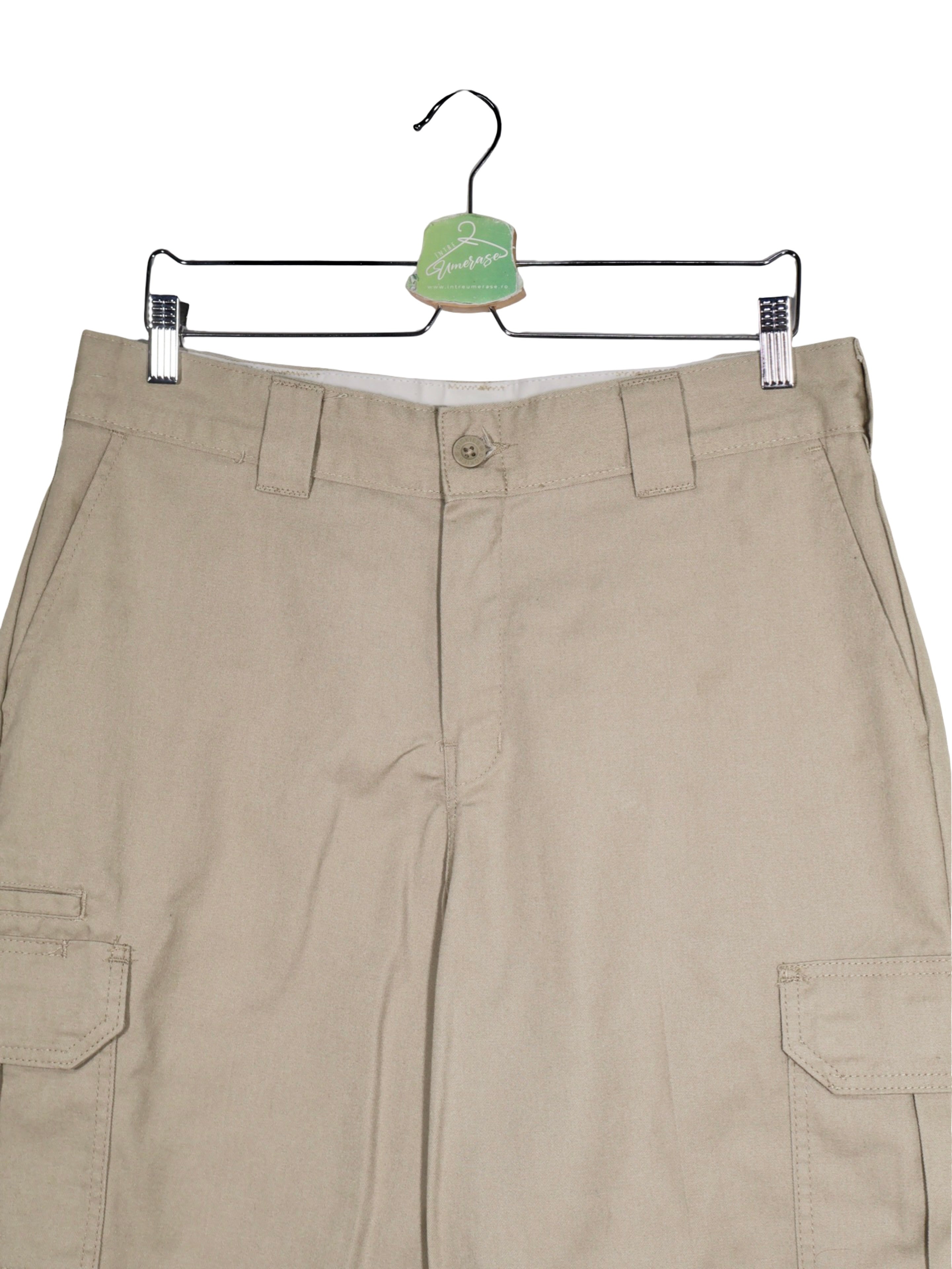 Pantaloni Dickies bej cu buzunare cargo – M – Bărbați - imagine 2