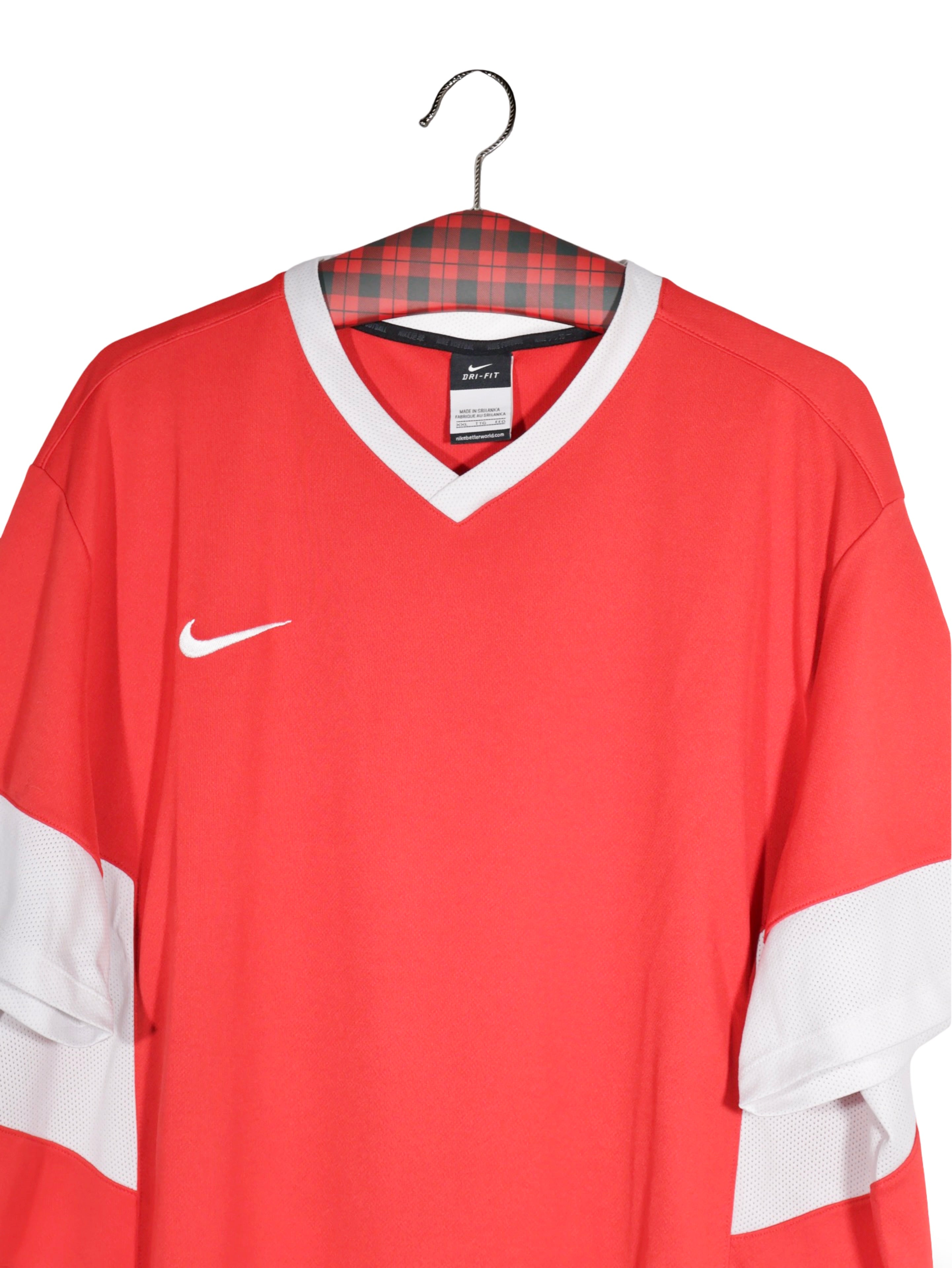 Tricou NIKE rosu cu detalii albe – XXL – Bărbați - imagine 2