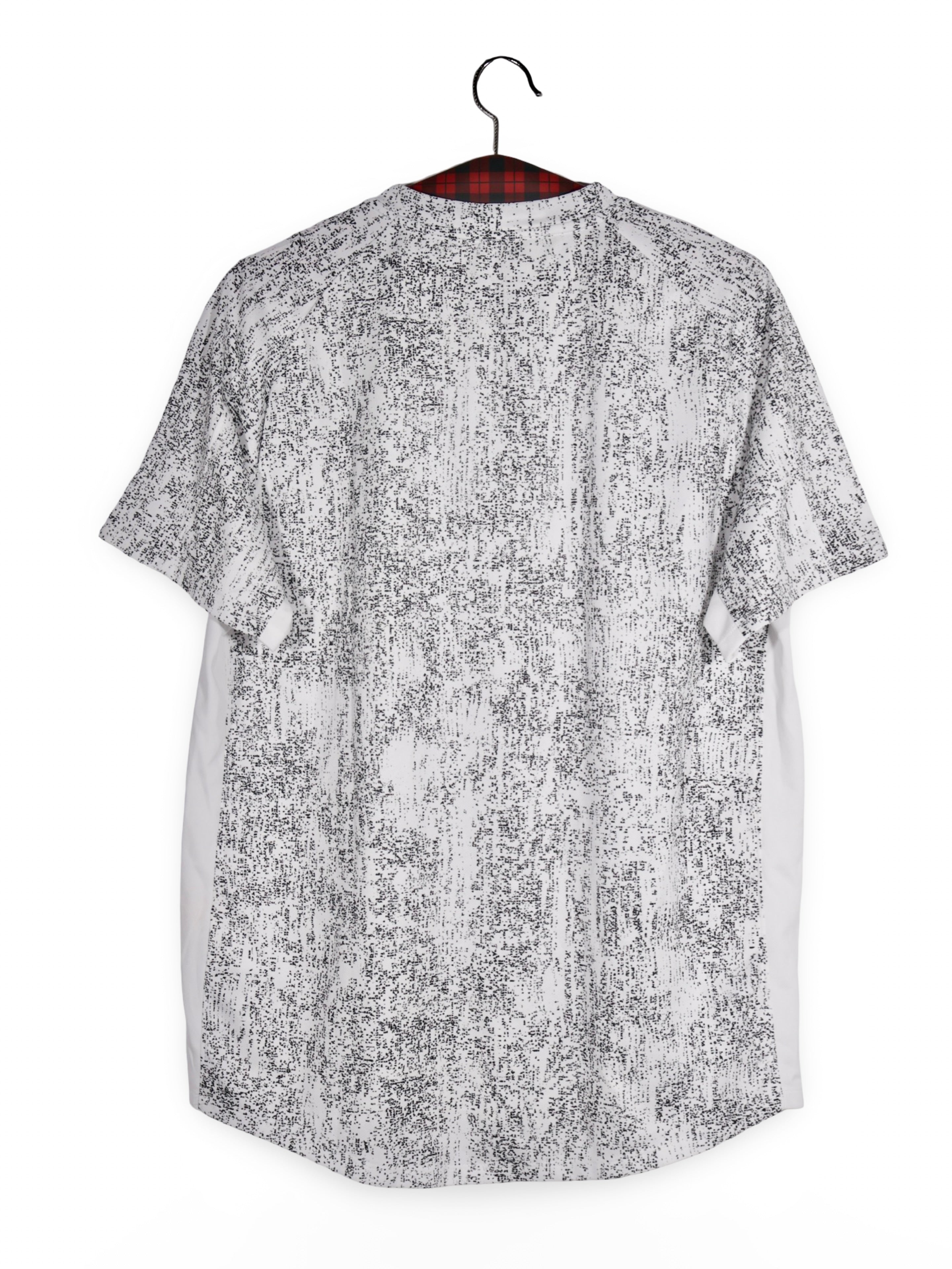 Tricou NIKE alb cu print efect marmorat – L – Bărbați - imagine 3