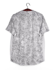 Tricou NIKE alb cu print efect marmorat – L – Bărbați - imagine 3