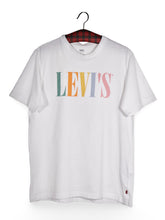 Tricou Levi's alb cu logo multicolor – M – Bărbați - imagine 2