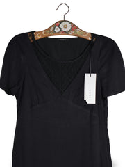 Rochie IKKS negru mărime S detaliu material și croială second-hand premium