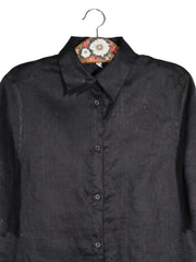 Camasa H&M negru mărime XS detaliu material și croială second-hand premium