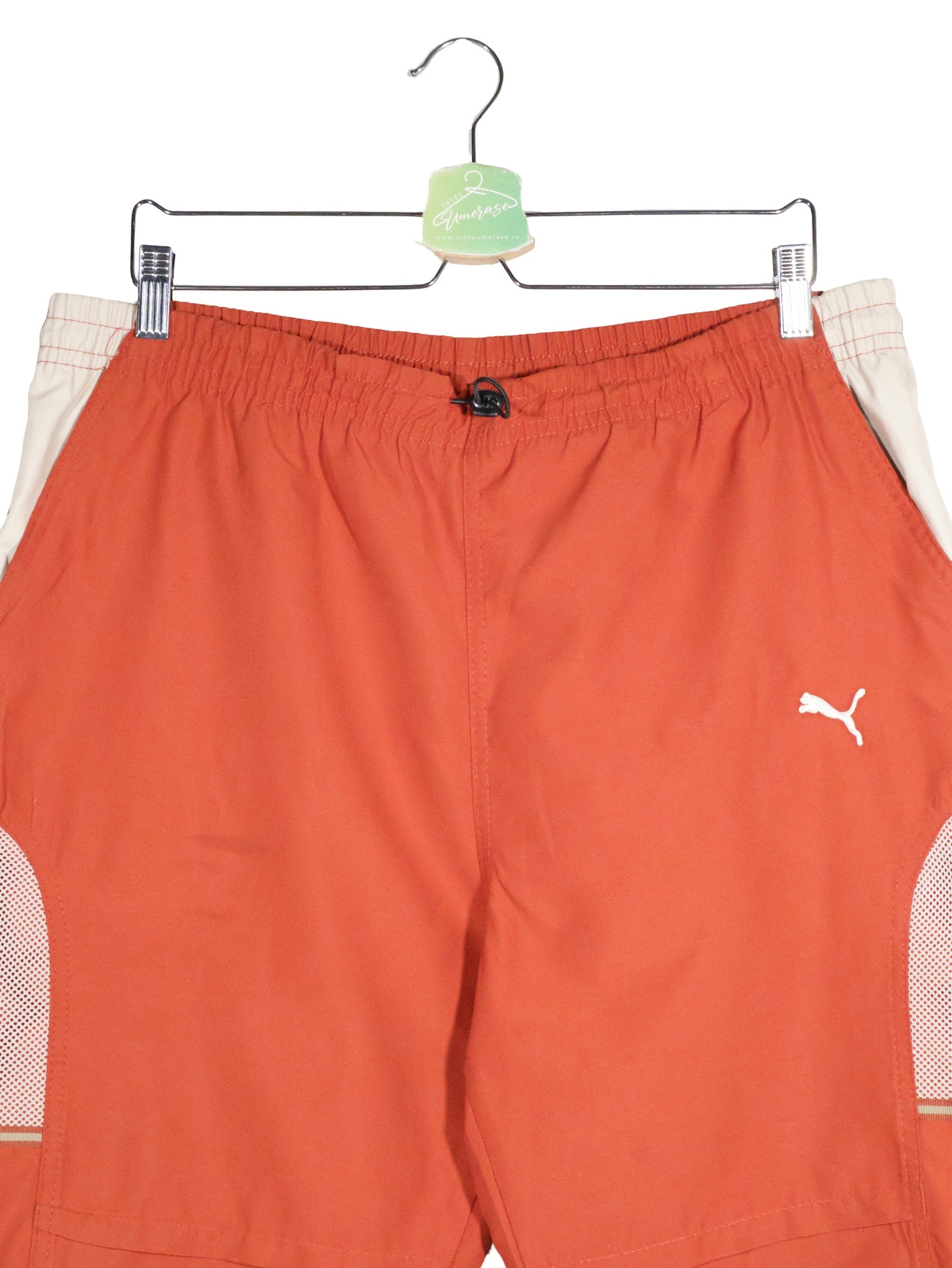 Pantaloni 2/3 PUMA portocaliu mărime XL detaliu material și croială second-hand premium