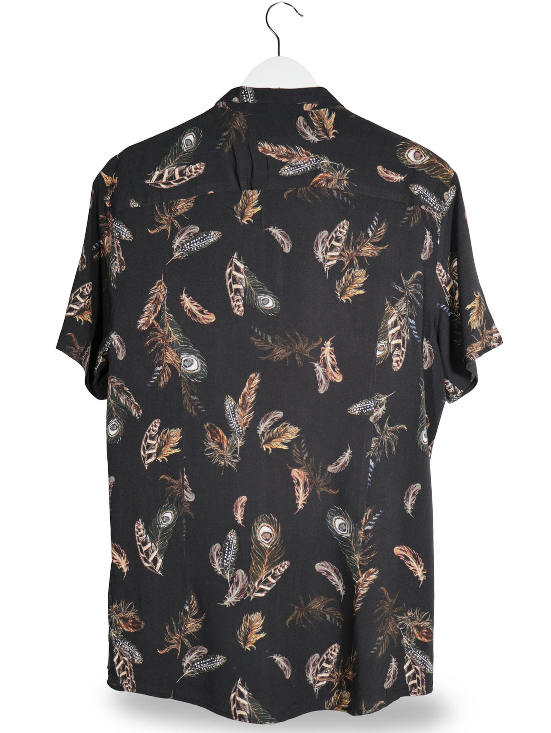 Camasa River Island negru mărime M vedere din spate second-hand premium