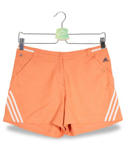 Pantaloni scurti Adidas portocaliu corai mărime M vedere din față second-hand premium