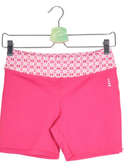 Pantaloni scurti Lands' End SPORT roz fucsia, alb mărime S detaliu material și croială second-hand premium