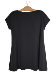 Tricou MARC CAIN negru mărime M vedere din spate second-hand premium