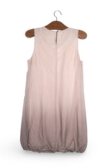 Rochie Premium bej-roz pudrat mărime S vedere din spate second-hand premium