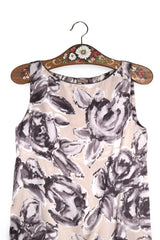 Rochie Premium bej, gri, negru mărime M detaliu material și croială second-hand premium