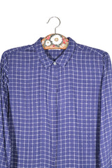 Camasa Jake's albastru mărime M detaliu material și croială second-hand premium
