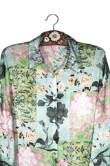Camasa ZARA multicolor mărime XS detaliu material și croială second-hand premium