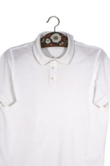 Tricou Hugo Boss alb mărime M detaliu material și croială second-hand premium
