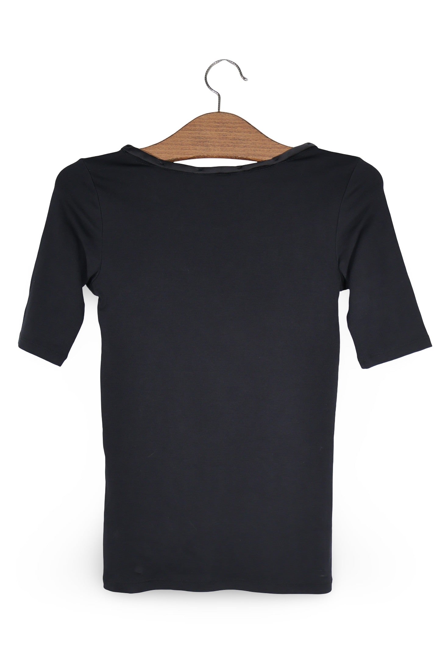 Tricou MARC CAIN negru mărime XS vedere din spate second-hand premium
