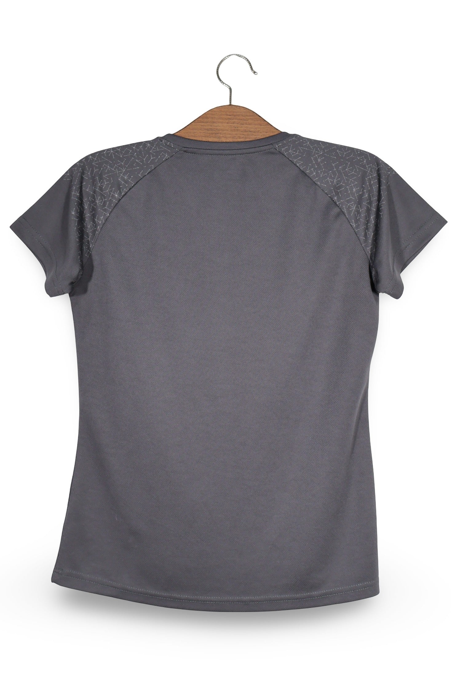 Tricou Asics gri mărime M vedere din spate second-hand premium