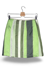 Fusta Marc Cain verde, negru, alb, gri mărime S vedere din spate second-hand premium