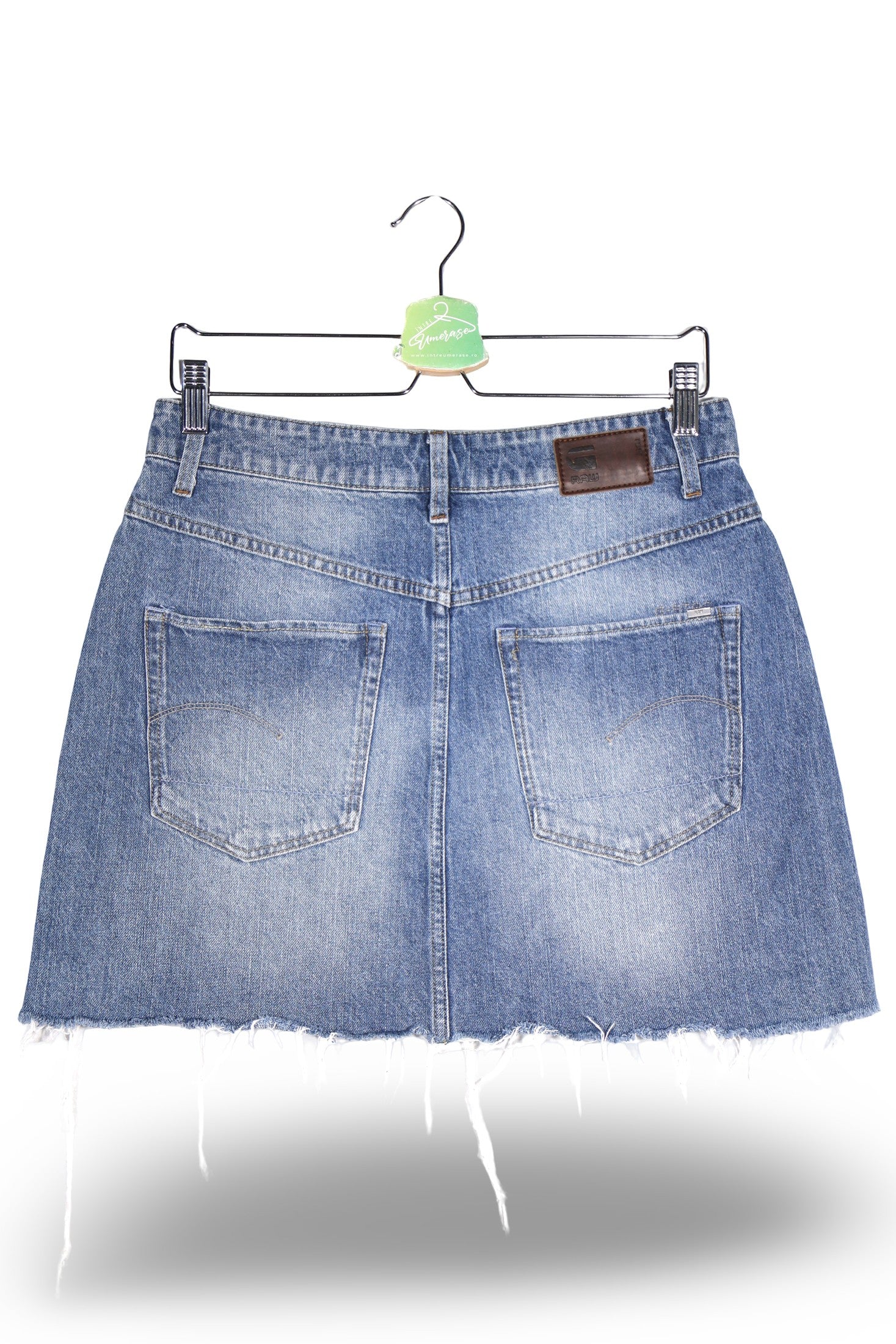 Fusta G-STAR RAW albastru mărime M vedere din spate second-hand premium