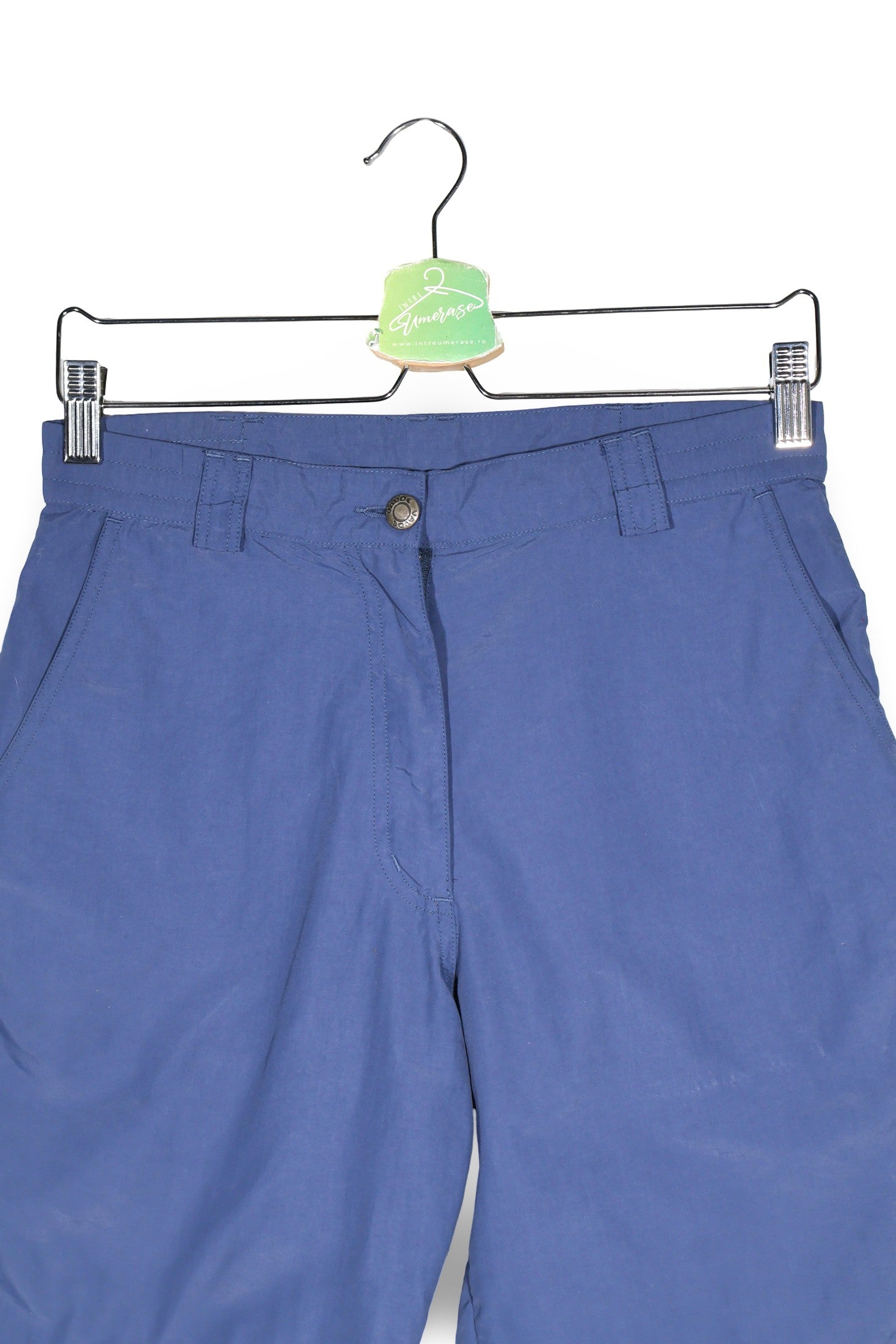 Pantaloni scurti VAUDE albastru mărime S detaliu material și croială second-hand premium
