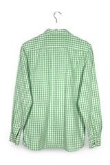 Camasa U.S. Polo Assn verde și alb mărime M vedere din spate second-hand premium