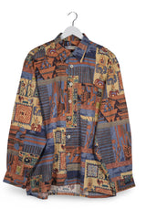 Camasa Trommler multicolor mărime S vedere din față second-hand premium