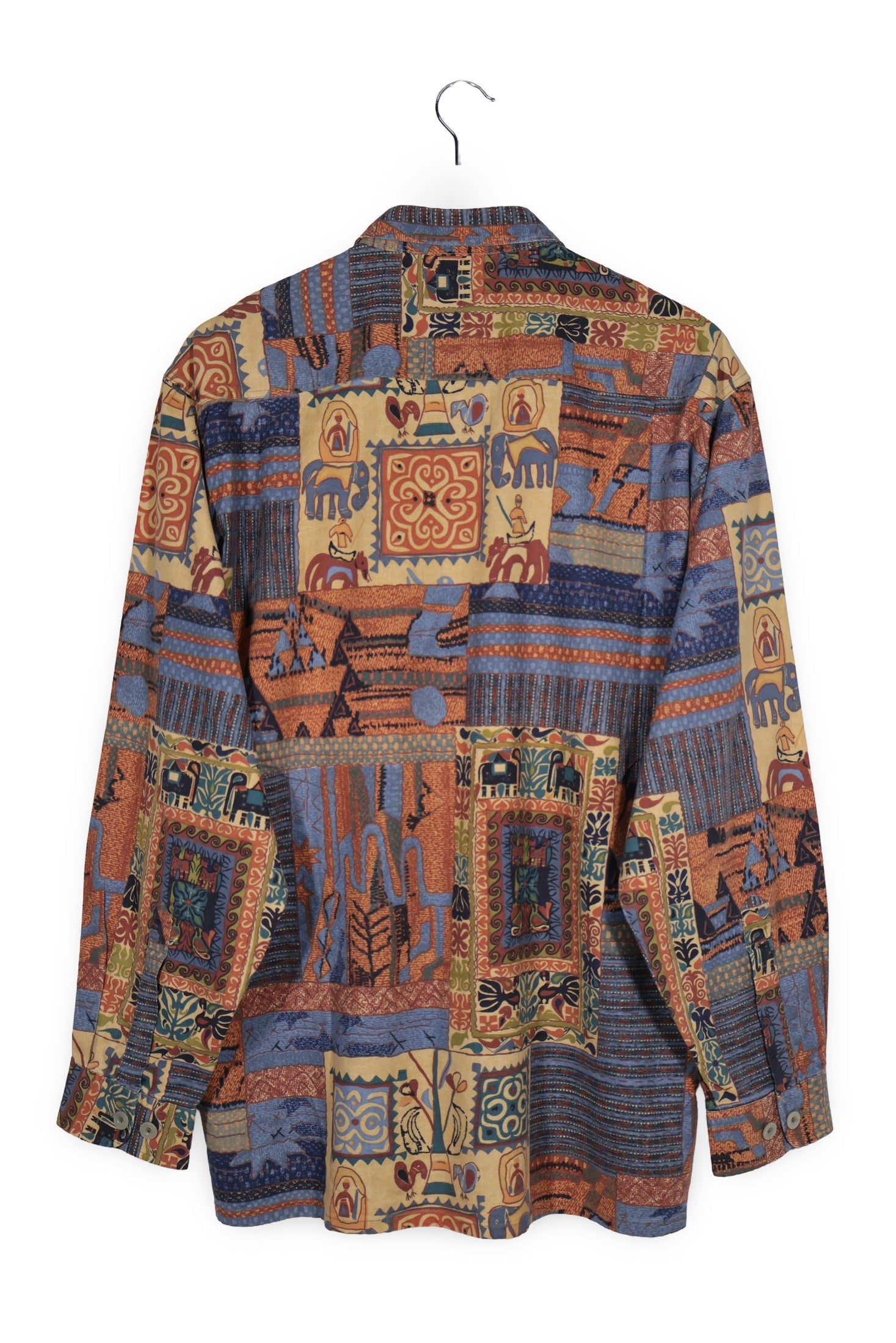 Camasa Trommler multicolor mărime S vedere din spate second-hand premium