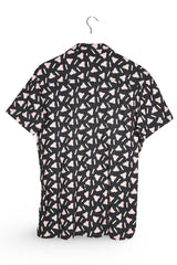 Camasa JACK&JONES negru, roz, galben, albastru deschis mărime M vedere din spate second-hand premium
