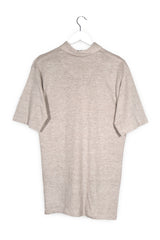 Tricou MANÙFACTUM bej melanj mărime L vedere din spate second-hand premium