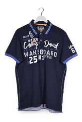 Tricou Camp David bleumarin mărime XL vedere din față second-hand premium
