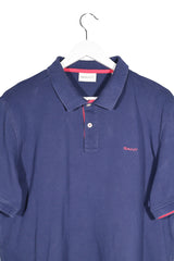 Tricou GANT bleumarin mărime XL detaliu material și croială second-hand premium