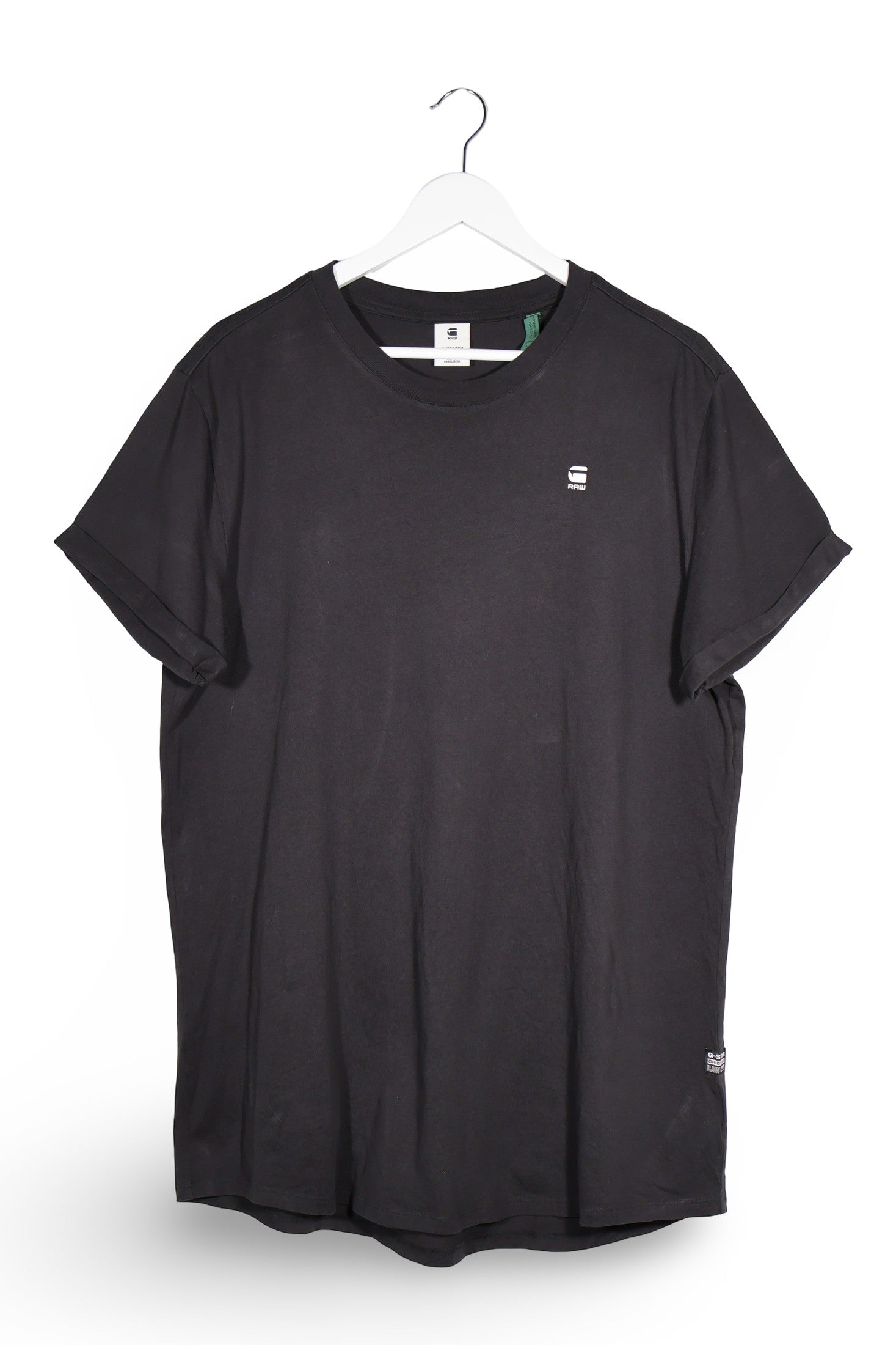 Tricou G-STAR RAW negru mărime L vedere din față second-hand premium