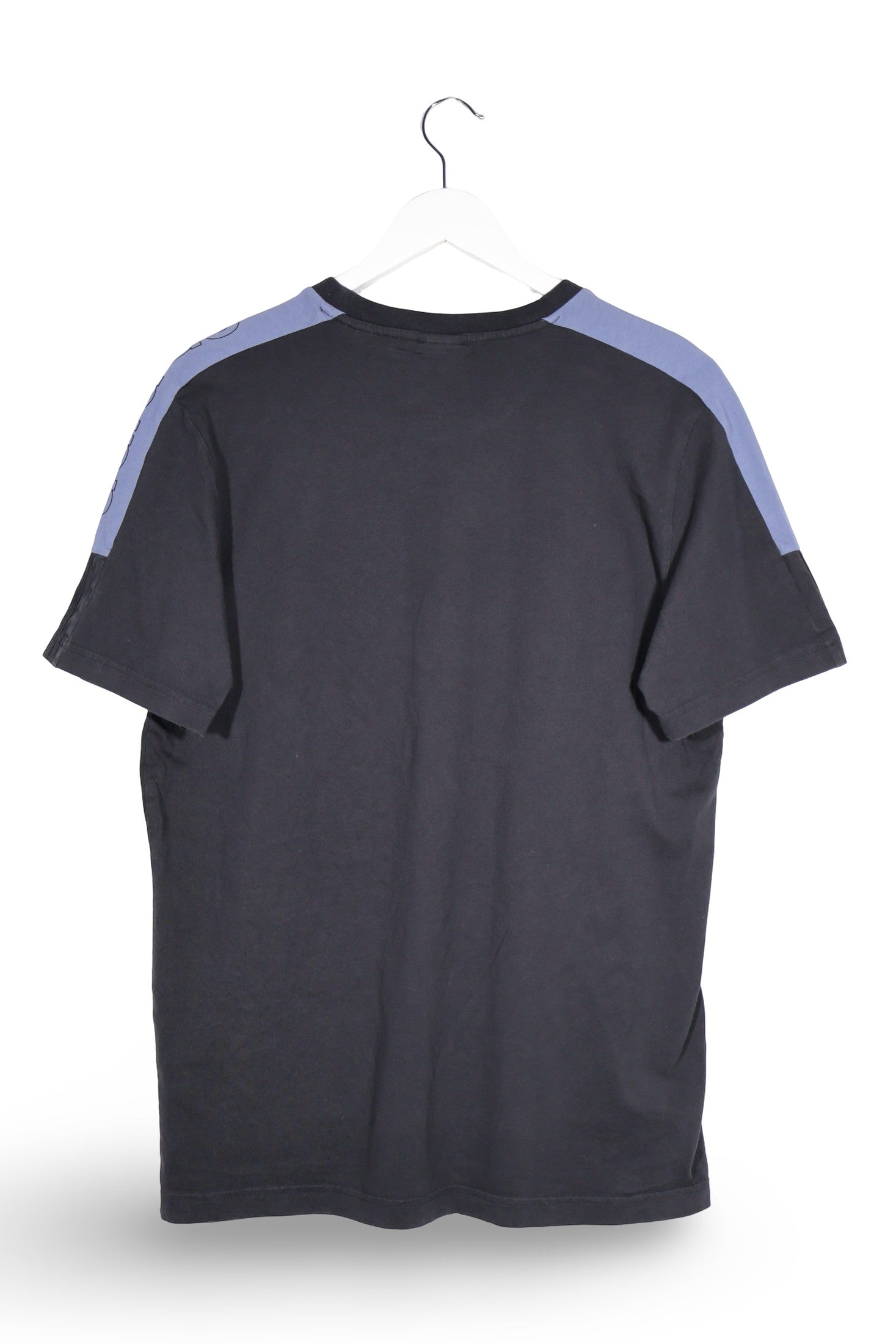 Tricou adidas negru, albastru mărime M vedere din spate second-hand premium
