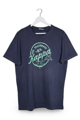 Tricou Kappa bleumarin mărime L vedere din față second-hand premium