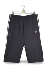 Pantaloni 2/3 adidas negru mărime L vedere din față second-hand premium