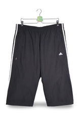 Pantaloni 2/3 adidas negru mărime L vedere din față second-hand premium