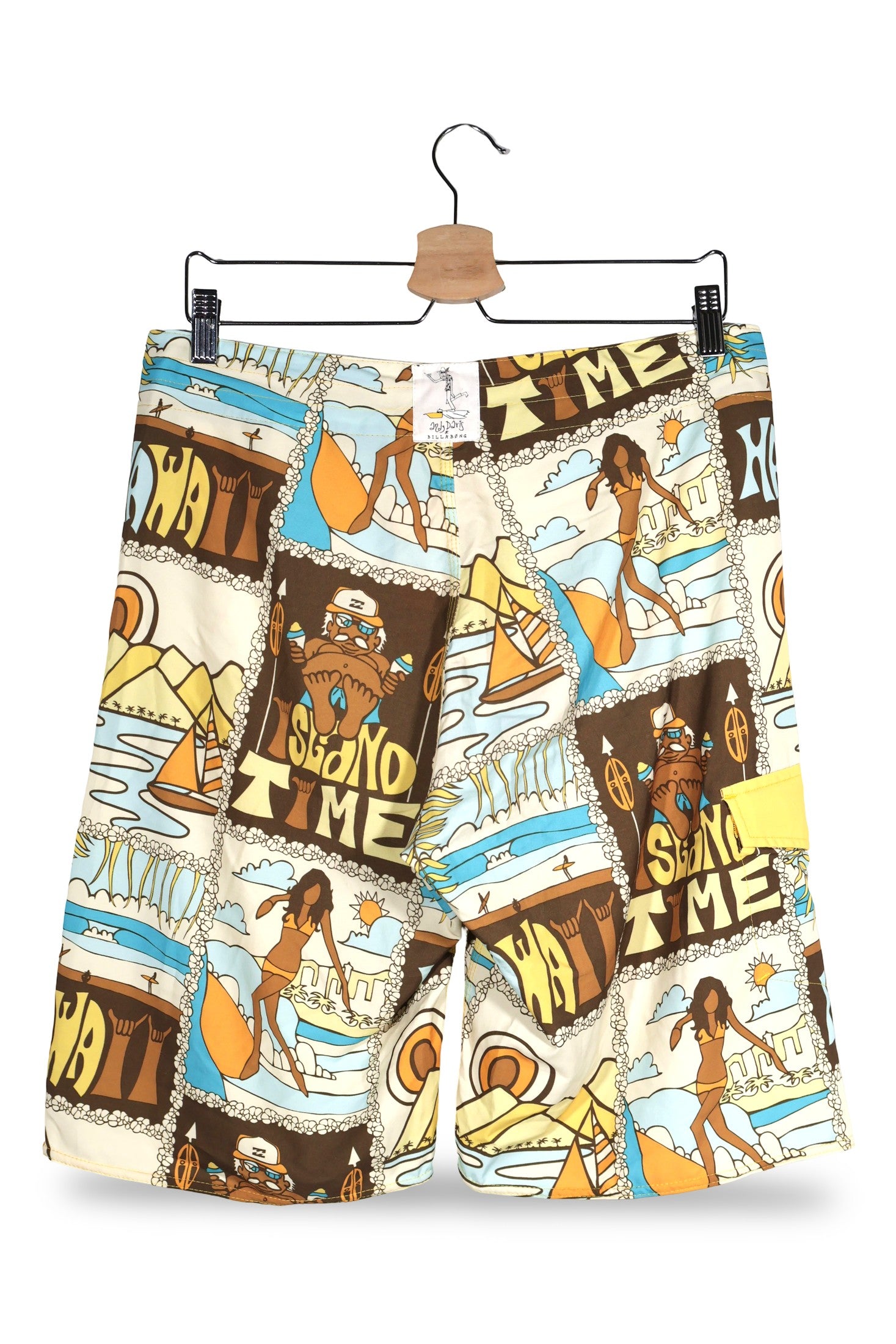 Pantaloni scurti Billabong multicolor mărime M vedere din spate second-hand premium