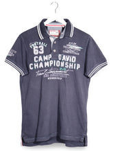 Tricou Camp David bleumarin mărime M vedere din față second-hand premium