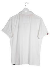 Tricou Superdry alb mărime L vedere din spate second-hand premium