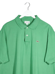 Tricou Lacoste verde mărime 4XL+ detaliu material și croială second-hand premium