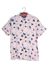 Cămașă - Zara camasa slim fit florală din viscoză – M – Bărbați - fata