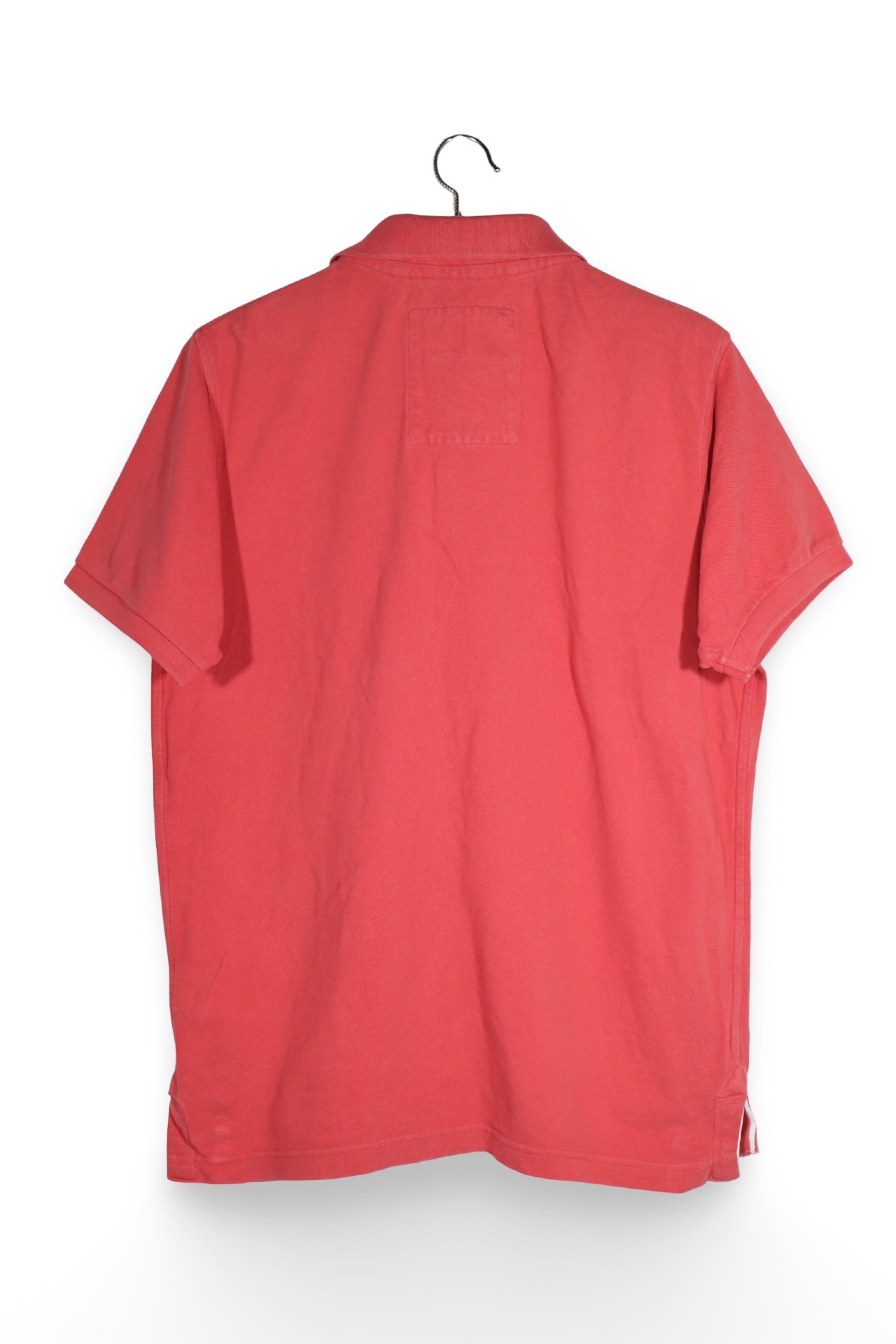Tricou - Camel polo rosu din bumbac – M – Bărbați - spate