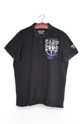 Tricou - Camp David negru cu imprimeu grafic sport – XXL – Bărbați - fata