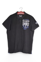 Tricou - Camp David negru cu imprimeu grafic sport – XXL – Bărbați - fata