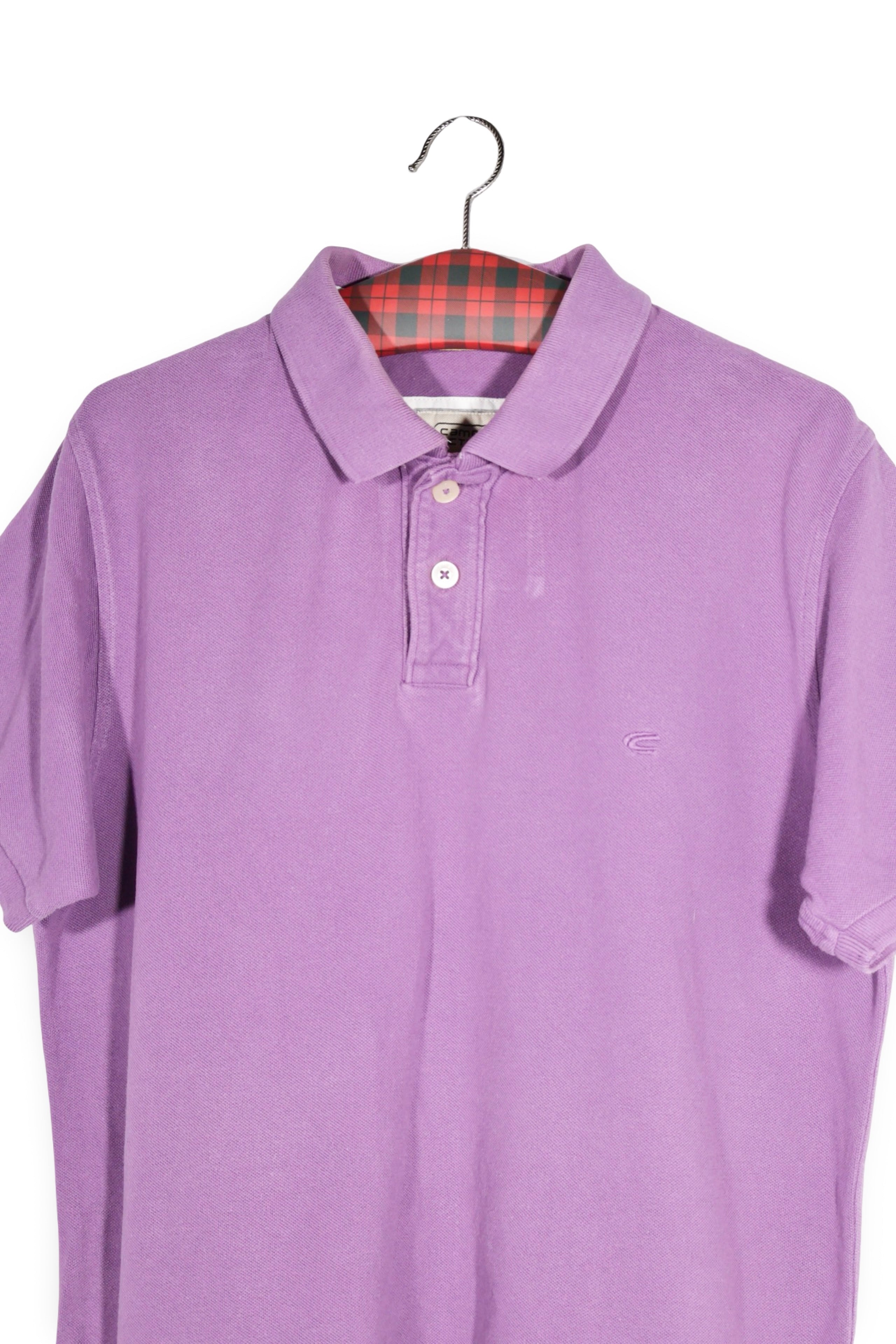 Tricou - Camel polo mov din bumbac – M – Bărbați - detaliu