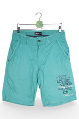 Pantaloni scurți - Camp David cargo turcoaz din bumbac – M – Bărbați - fata