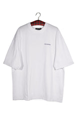 Tricou - Premium alb cu imprimeu grafic la spate – L – Bărbați - fata