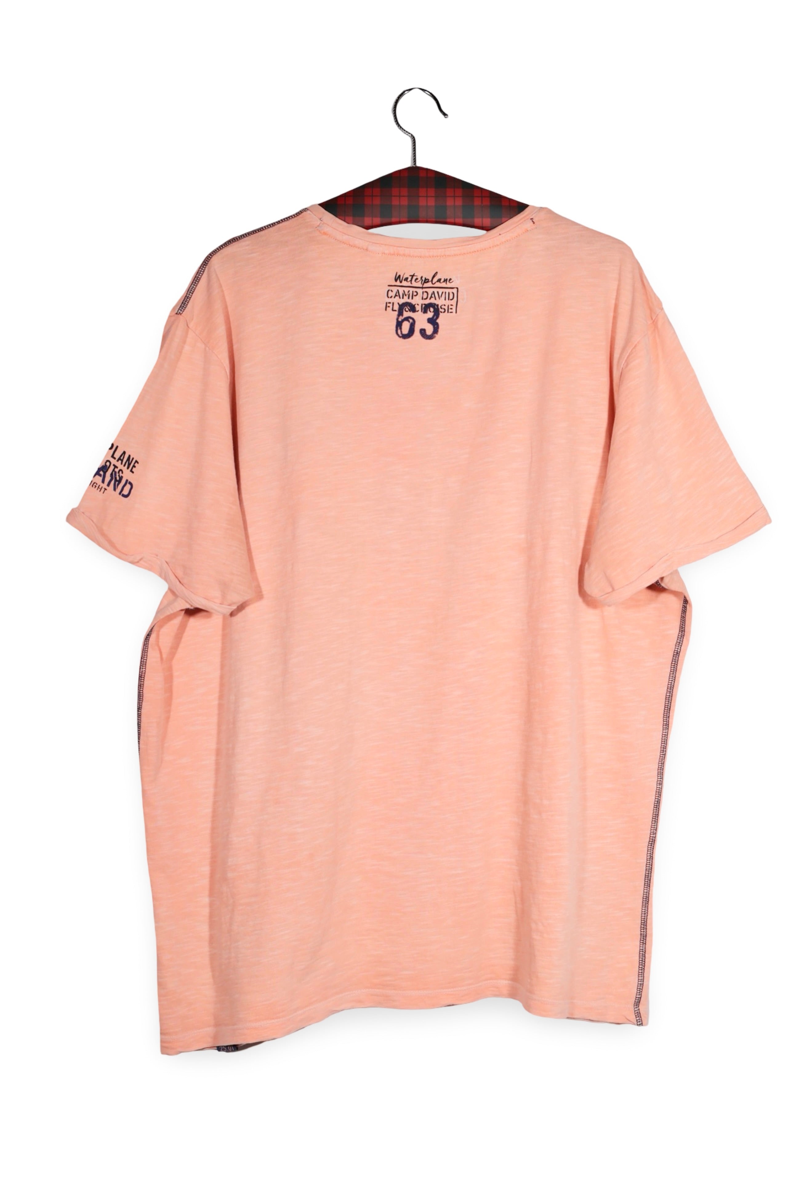 Tricou - Camp David piersica cu imprimeu grafic urban – XXL – Bărbați - spate