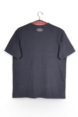 Tricou - Under Armour negru cu guler in V și logo discret – M – Bărbați - spate