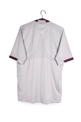 Tricou - Adidas gri deschis tehnic cu buzunare aplicate – L – Bărbați - spate