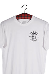 Tricou - VANS alb cu print grafic pe piept si spate – S – Femei - detaliu