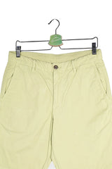 Pantaloni scurți - Uniqlo chino galben-verzui din bumbac – M – Bărbați - detaliu